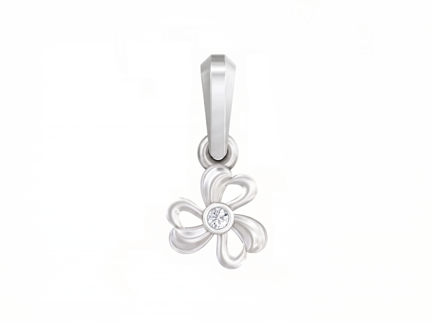Gold & Diamond Solitaire Pendant KRB40232P