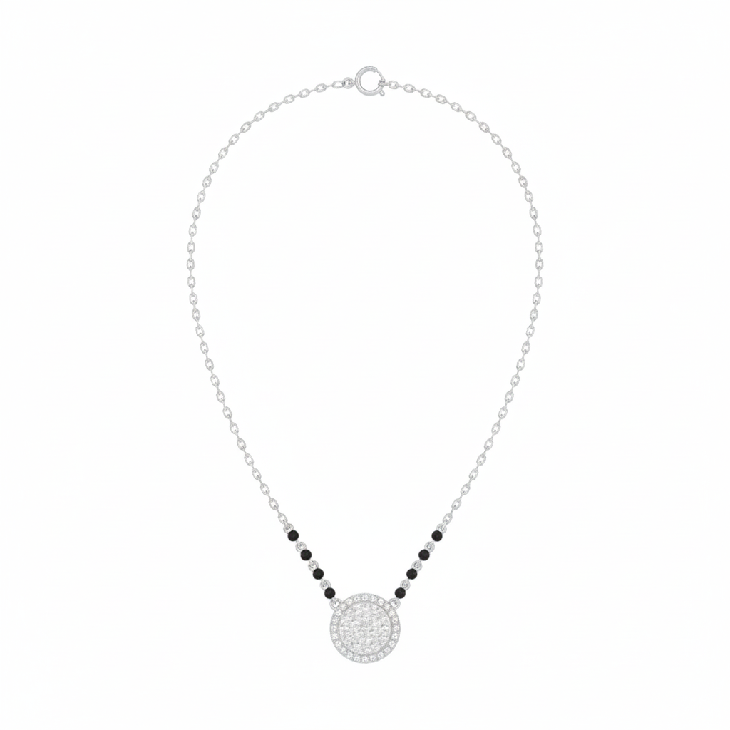 Gold & Diamond Modern Beaded Mangalsutra For Women KRC50183