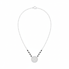 18K Gold & Diamond Beaded Mangalsutra For Women KRE90179