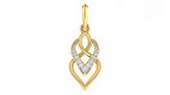 18K Gold & Diamond Dailywear Pendant Set KRA40155P