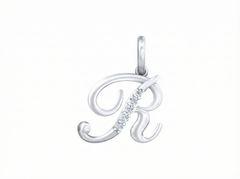 18K Gold & Diamond Initial Pendant KRK20089