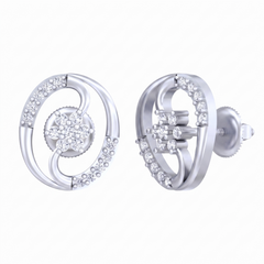 White Gold Diamond Earring | under 40k 