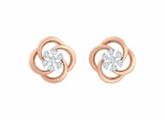 18K Gold & Diamond Women Stud Earring KRK40089E