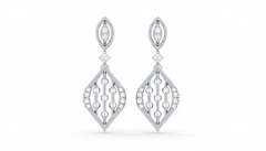 14K Gold & Diamond Women Dangler Earring KRI44015E