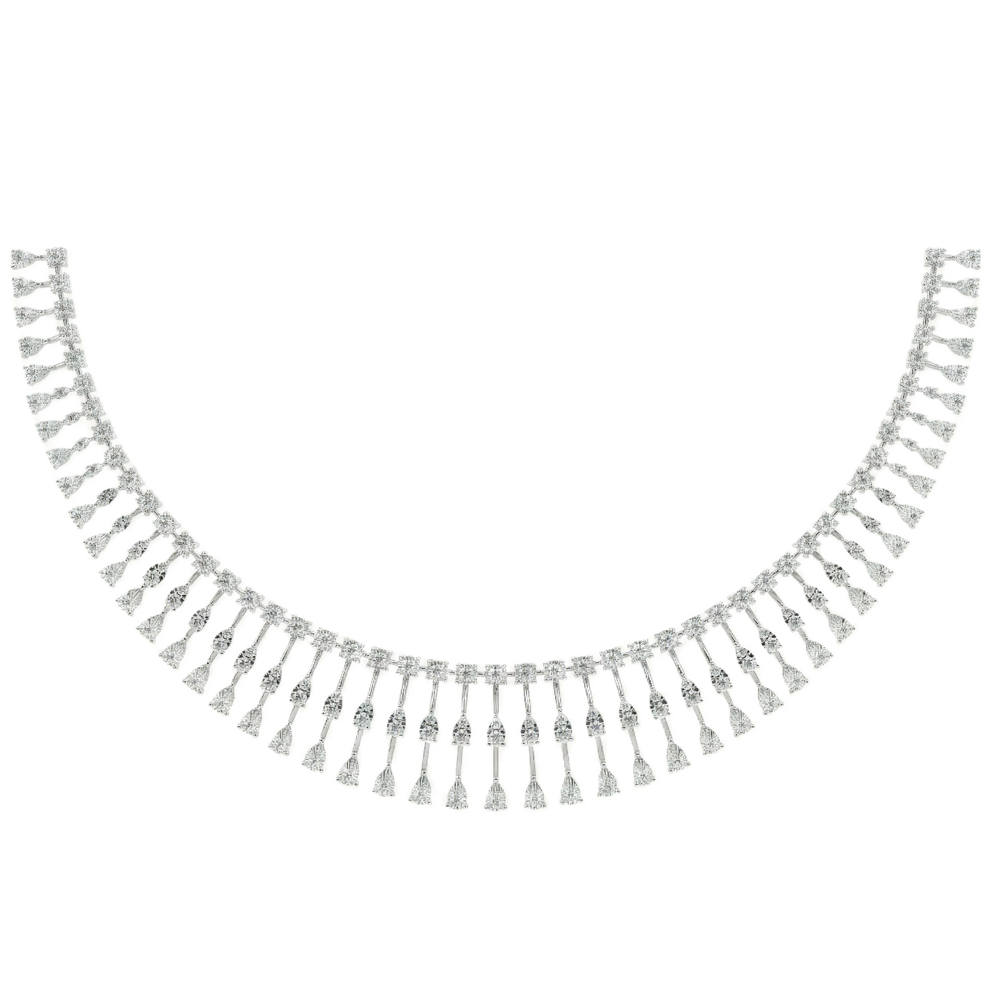 Gold & Diamond Choker Necklace Set KRC60139