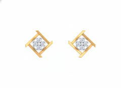 18K Gold & Diamond Women Stud Earring KRK30045
