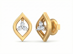 18K Gold & Diamond Women Stud Earring KSK032