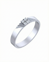 18K Gold & Diamond Band Ring For Men KSK216