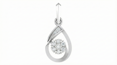 18K Gold & Diamond Floral Pendant Set KRA40176P