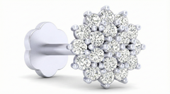 18K Gold & Diamond Stud Nose Pin KRA50141B