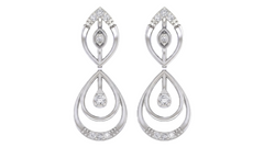 White Gold Diamond Earring | under 30K