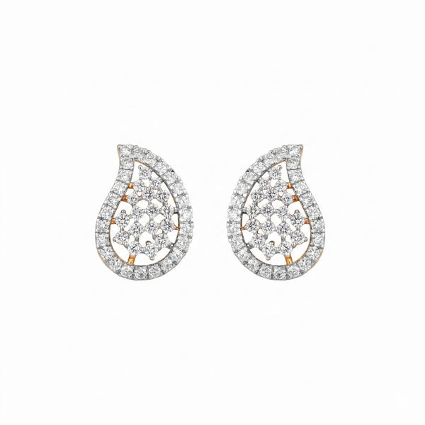 Gold & Diamond Stud Women Earring ES9758MYD0002