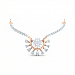 18K Gold & Diamond Dailywear Mangalsutra For Women KRB90046