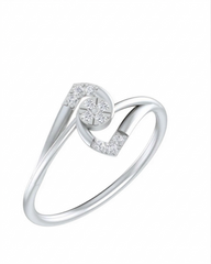 18K Gold & Diamond Dailywear Ring For Women KRA10587