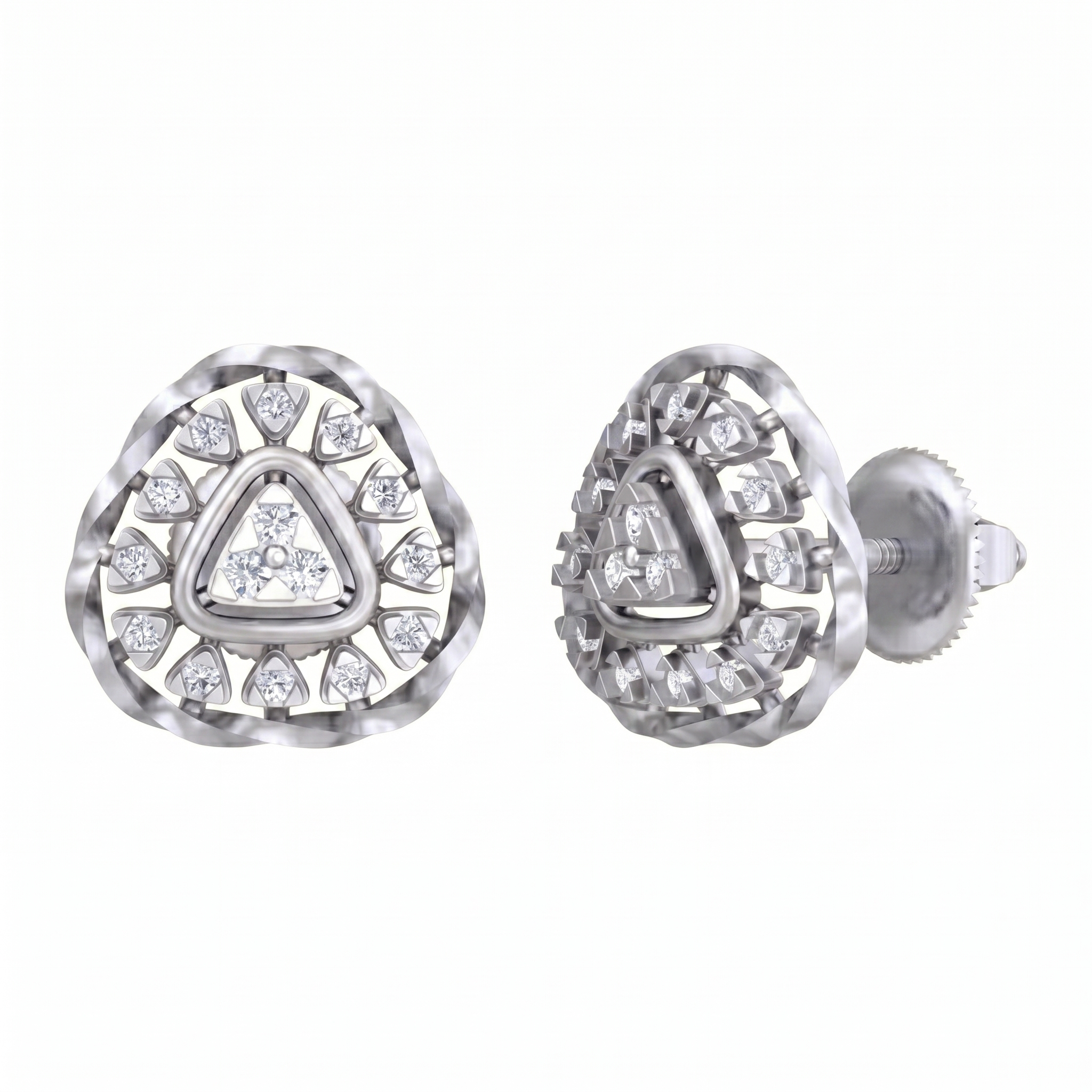 White Gold Diamond Earring | under 40k 