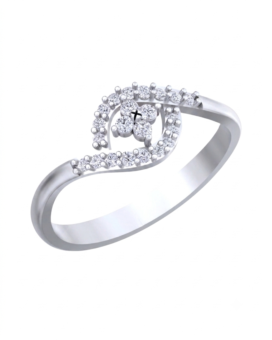 Gold & Diamond Ring For Women KRC10338