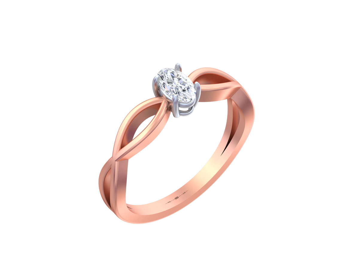 18K Gold & Diamond Ring For Women KCDK00062