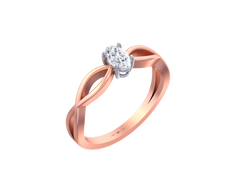 18K Gold & Diamond Ring For Women KCDK00062