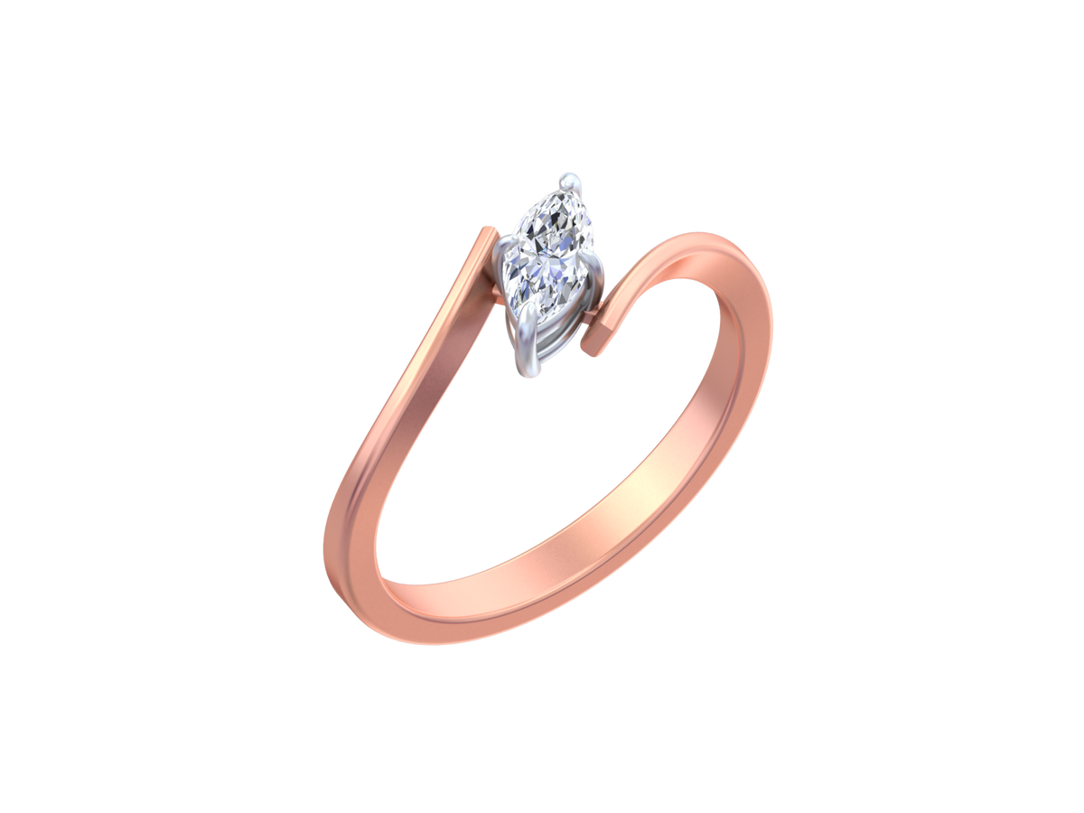 18K Gold & Diamond Ring For Women KCDK00063