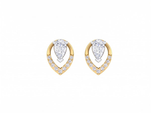 Gold & Diamond Women Studs Earring KRC30368