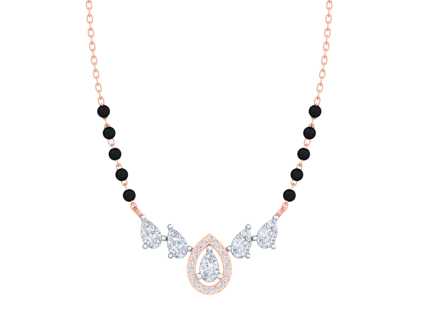 Gold & Diamond Bridal Mangalsutra For Women KRC50174