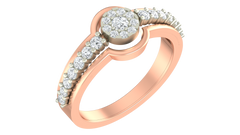 18K Gold & Diamond Ring For Women KRA10031