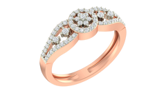 18K Gold & Diamond Ring For Women KRA10049