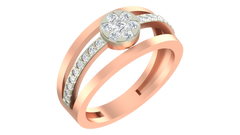 18K Gold & Diamond Ring For Women KRA10051