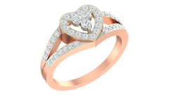 18K Gold & Diamond Ring For Women KRA10062