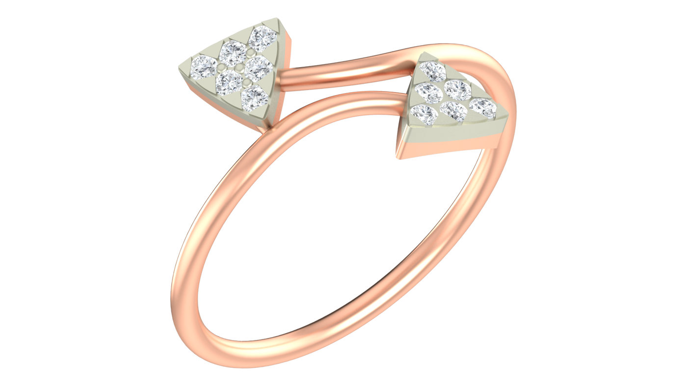 Gold & Diamond Engagement Ring For Women KRA10586