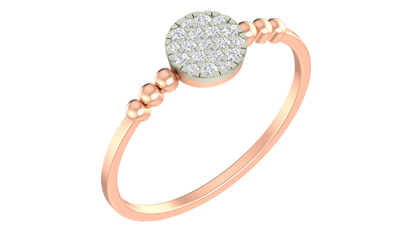 Gold & Diamond Ring For Women KRC10638