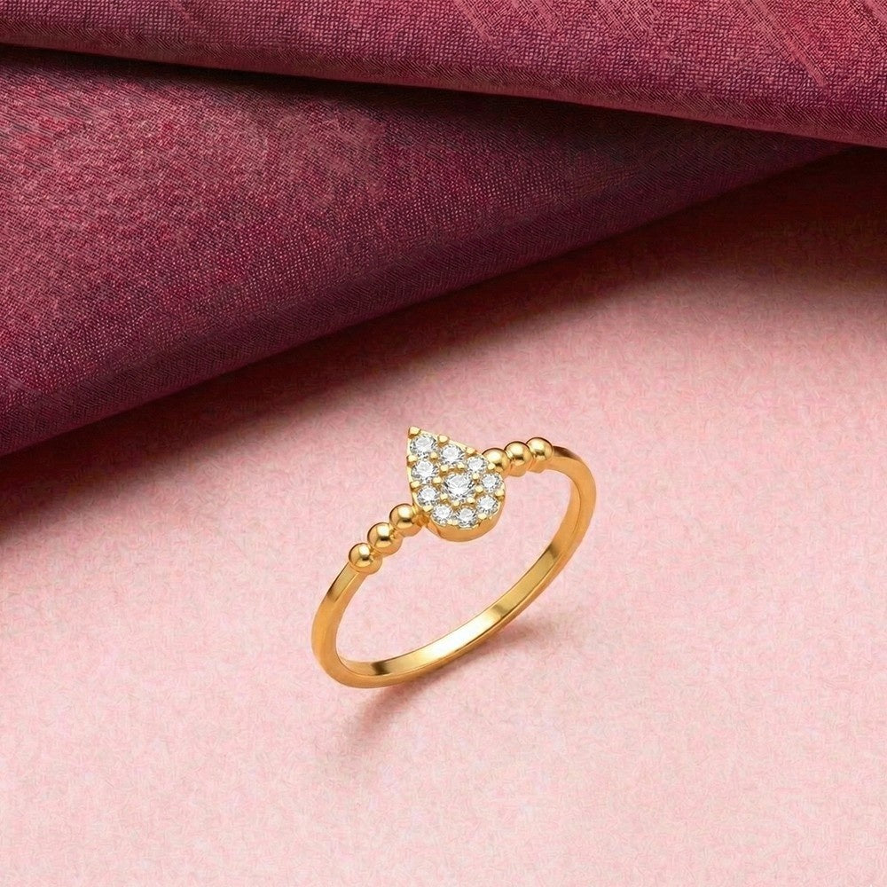 Gold & Diamond Ring For Women KRC10639