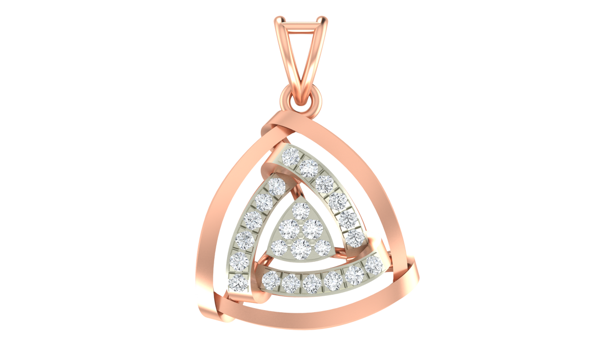 18K Gold & Diamond PENDANT SET KRA40007P