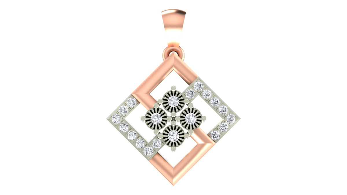 18K Gold & Diamond PENDANT SET KRA40011P