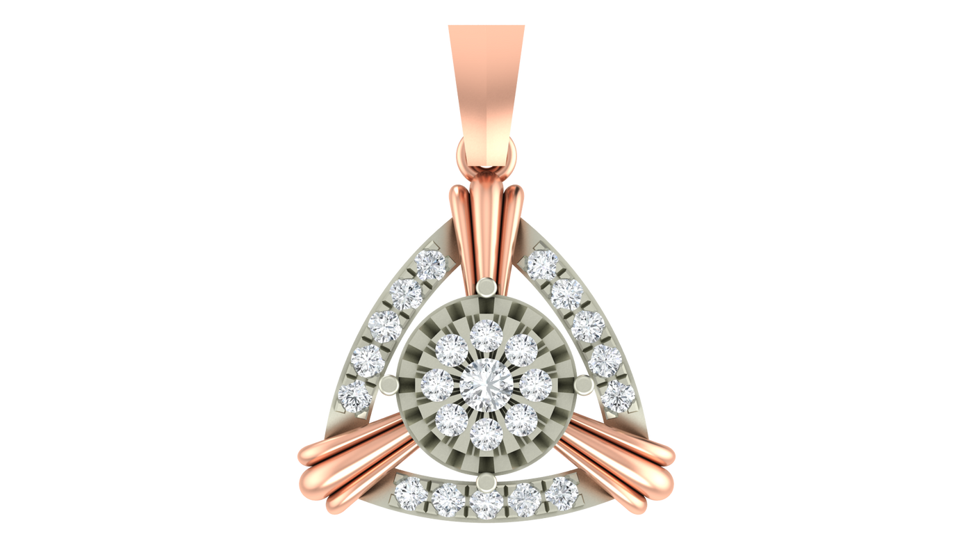 Premium Gold & Diamond PENDANT SET KRC40730