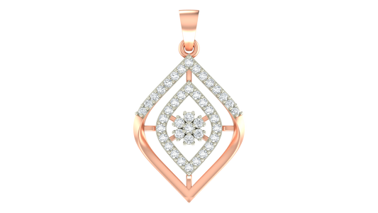 18K Gold & Diamond Floral PENDANT SET KRA40014P