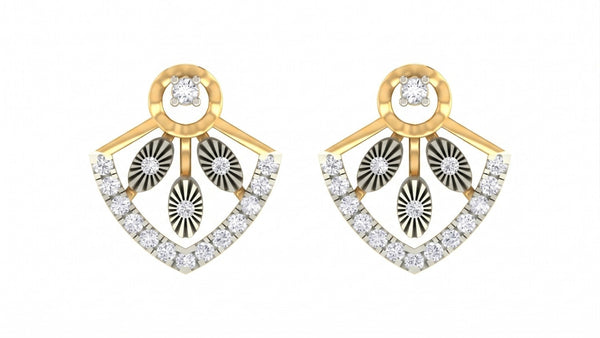 Gold & Diamond Women Stud Earring KRC40741E