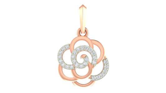 18K Gold & Diamond Dailywear Pendant Set KRA40129P