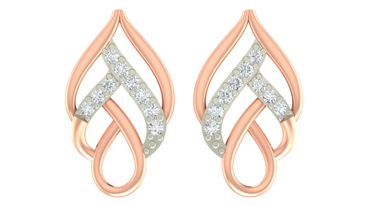 18K Gold & Diamond Women Stud Earring KRA40132E