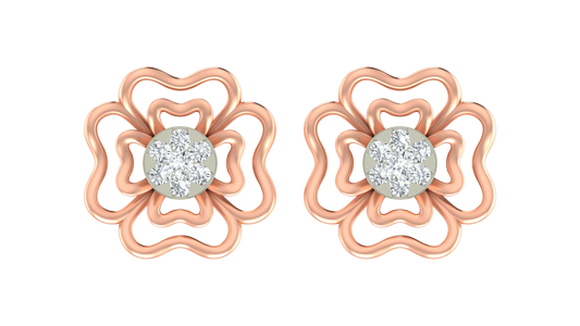 18K Gold & Diamond Women Stud Earring KRA40133E