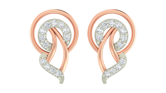 18K Gold & Diamond Women Dailywear Earring KRA40134E