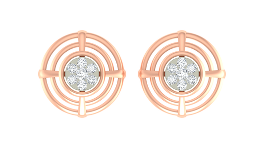 18K Gold & Diamond Women Stud Earring KRA40138E