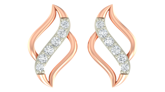 18K Gold & Diamond Women Stud Earring KRA40148E