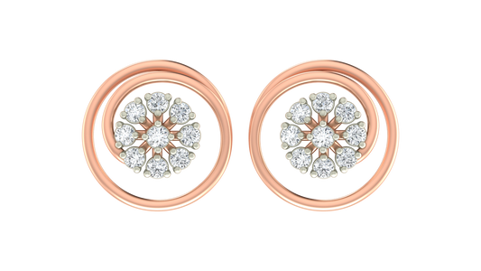 18K Gold & Diamond Women Stud Earring KRA40154E