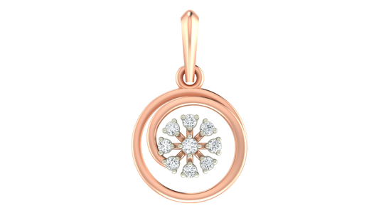 18K Gold & Diamond Dailywear Pendant Set KRA40154P