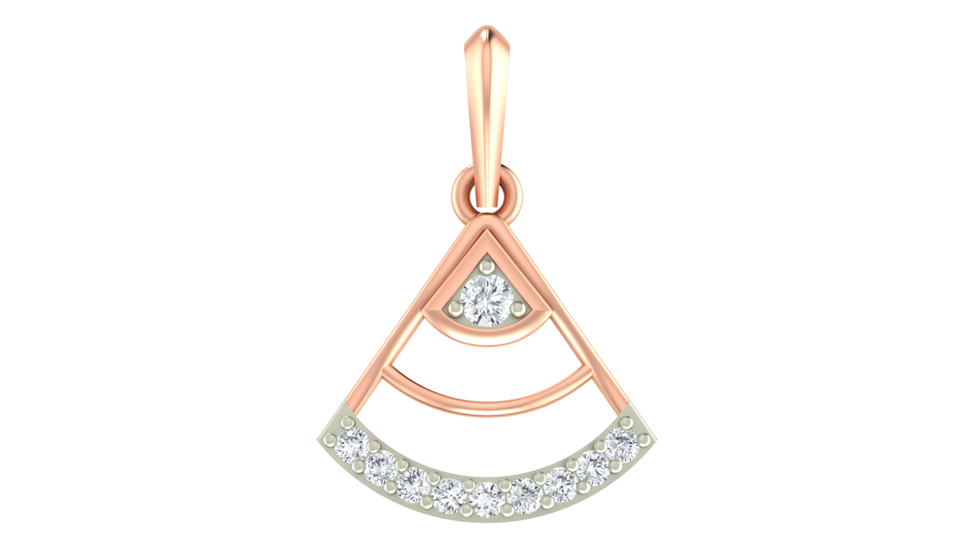 Classic Gold & Diamond Pendant Set KRC40600