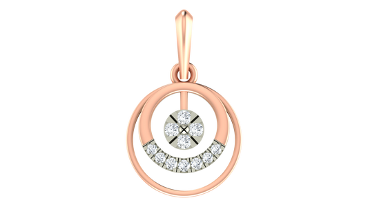 18K Gold & Diamond Dailywear Pendant Set KRA40161P