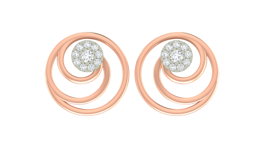 18K Gold & Diamond Women Stud Earring KRA40163E