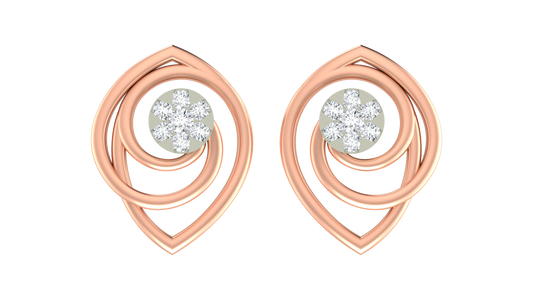 18K Gold & Diamond Women Stud Earring KRA40164E