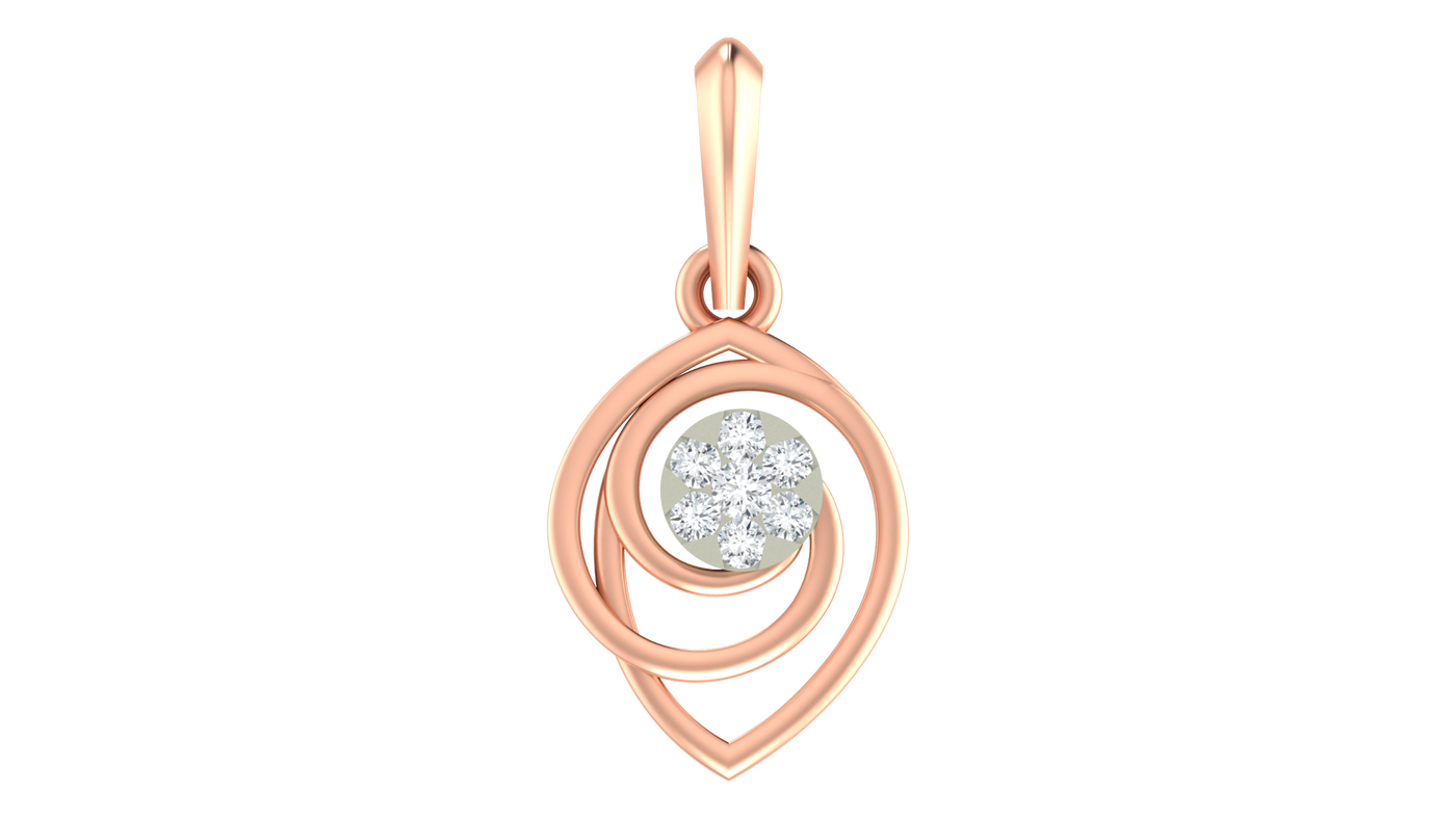 Classic Gold & Diamond Pendant Set KRC40583